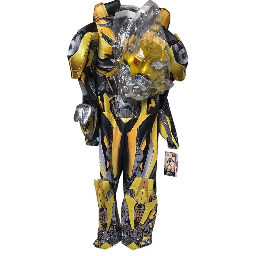 Disguise Bumblebee Superhero Costume Transformers Kids Size Small 4-5 NWT